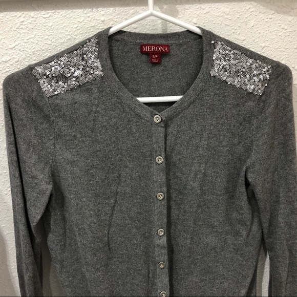 Cardigan with Sequins - Picture 2 of 4